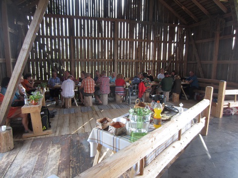 A cosy barn is a great place also for taking a break during a company`s day out.